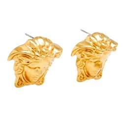 مملوكة مسبقًا أقراط بريمة فيرساتشي معدن ذهبي اللون ميدوسا 