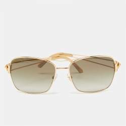 Louis Vuitton Jet Set Aviator Sunglasses with Gradient Lenses GHW