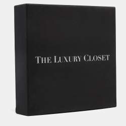 مملوكة مسبقًا حزام فيرساتشي بإبزيم مادوسا جلد أسود 95 سم