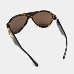 Versace Brown Havana/ Brown VE 4323 Medusa Oversized Sunglasses