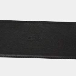 Pre Owned حزام فيرساتشي ميدوسا جلد أسود 80 سم