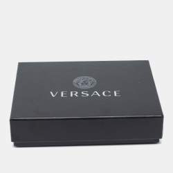 Versace Greca Medusa Elastic Silver Tone Choker Necklace