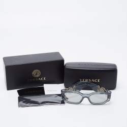 Versace Clear Grey / Grey 4361 Rectangle Sunglasses