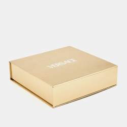 Pre Owned Versace Gold MOD 2248 Icon Medusa Mirrored Sunglasses