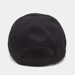 Versace Black Cotton Logo Embroidered Baseball Cap M