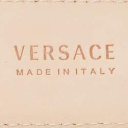 Versace Red Leather Medussa Head Belt 90CM