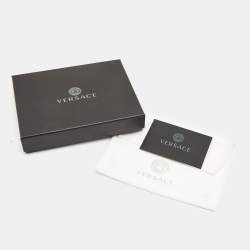 Pre Owned Versace Red Leather Lanyard Card Holder 