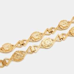 Versace Medusa Gold Tone Belt