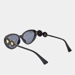 Versace Black/Grey 4433-U Cat-Eye Sunglasses
