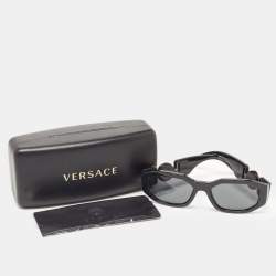 Versace Black MOD4361 Medusa Biggie Rectangle Sunglasses