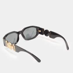 Versace Black MOD4361 Medusa Biggie Rectangle Sunglasses