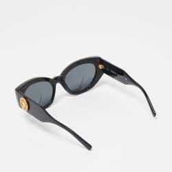 Versace Black 4376-B Medusa Crystals Cat Eye Sunglasses