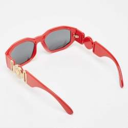 Versace Red MOD 4361 Medussa Rectangular Sunglasses