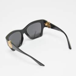 Versace Black MOD 4452 Medusa Icon Square Sunglasses