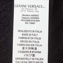 مملوكة مسبقًا Versace Black Fleece Buttoned Cardigan S