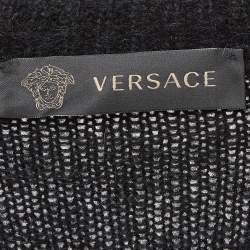 مملوكة مسبقًا Versace Black Fleece Buttoned Cardigan S