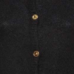 مملوكة مسبقًا Versace Black Fleece Buttoned Cardigan S