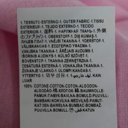 Pre Owned Versace Tribute Pink Logo Embroidered Cotton Knit T-Shirt S