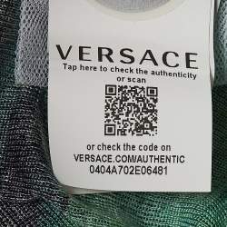 Versace Green Tie-Dye Silk Tie-Dye Sweatshirt M