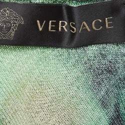 Versace Green Tie-Dye Silk Tie-Dye Sweatshirt M