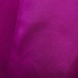 Pre Owned Versace Pink Crepe Double Breasted Button Detail Trench Coat S