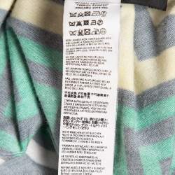 Pre Owned Versace Multicolor Geometric Greek Print Jersey Mini Dress L