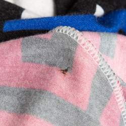 Pre Owned Versace Multicolor Geometric Greek Print Jersey Mini Dress L