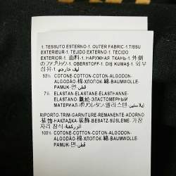 مملوكة مسبقًا Versace Black Logo and Pins Print Jersey Embellished T-Shirt S