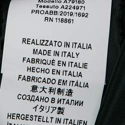 Pre Owned Versace Black Medusa Embroidered Satin Bomber Jacket M