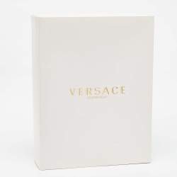 Versace Yellow/Black Barocco Print Silk Pajama Set L