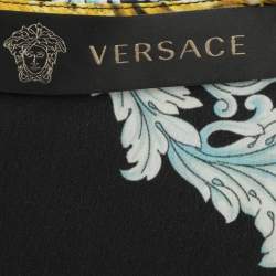 Versace Black/Gold Baroque Chain Printed Top L