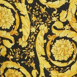 Versace Underwear Yellow Barocco Print Silk Camisole XL