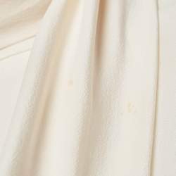 Pre Owned Versace Cream Silk Tie-Up Neck Sleeveless Blouse M