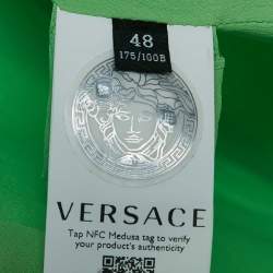 Versace Green Wool Single Breasted Blazer L