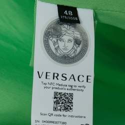 Versace Green Wool Single Breasted Blazer L