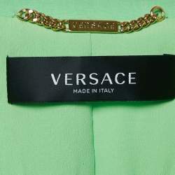 Versace Green Wool Single Breasted Blazer L