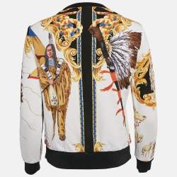 Versace Multicolor Printed Cotton Crew Neck Sweatshirt XS