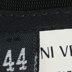 Versace Black Studded Jersey One Shoulder Mini Dress M