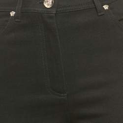 Versace Black Embroidered Denim Skinny Jeans M Waist 28"