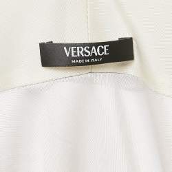 Versace Gold Printed Jersey Bodysuit and Leggings Set XS