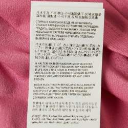 Pre Owned Versace Pink I love Versace Print Jersey T-Shirt XS