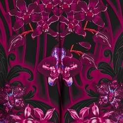 Versace Pink/Multicolor Printed Jersey Leggings S
