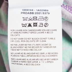 Pre Owned Versace Multicolor Printed Jersey Crew Neck T-Shirt S