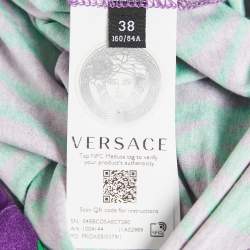 Pre Owned Versace Multicolor Printed Jersey Crew Neck T-Shirt S