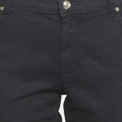 Versace Jeans Black Denim Side Stud Detail Jeans L Waist 35"