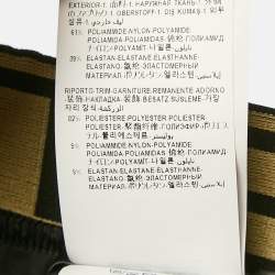 Pre Owned Versace Black Greca Waist Jersey Leggings S