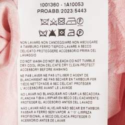 Pre Owned Versace Pink Barocco Print Silk Shirt and Skirt Set S