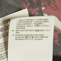 Pre Owned Versace Burgundy Paisley Print Satin Shirt M