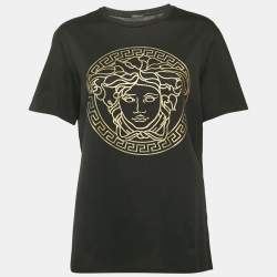 Versace Black Medusa Print Jersey T-Shirt M