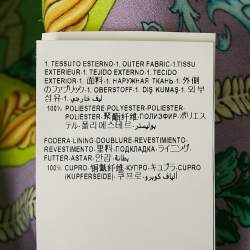 Pre Owned Versace Green Barocco Crepe Metallic Ring Detail Shorts S